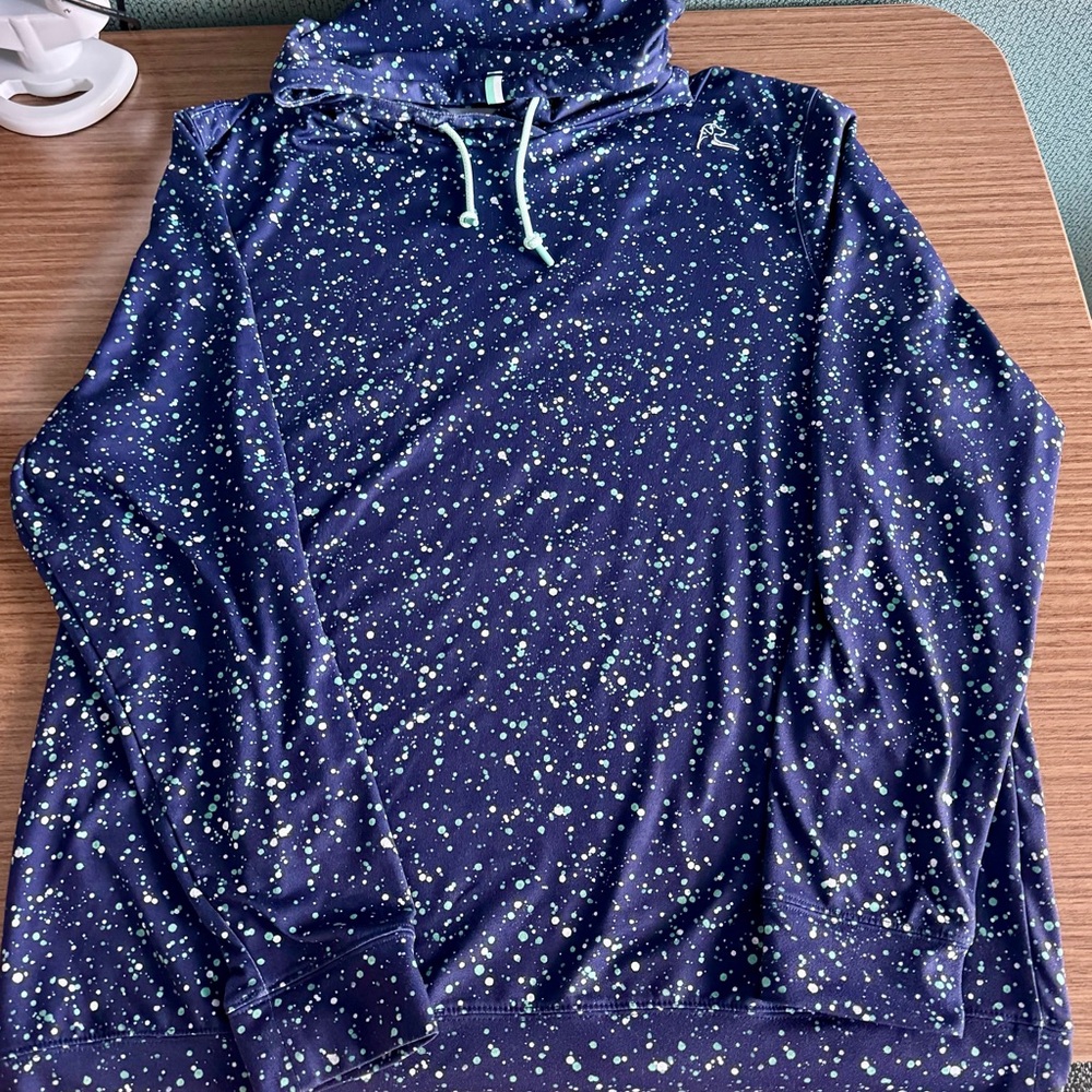 Rhoback Navy Blue Speckled Hoodie